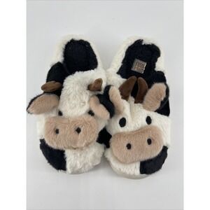 Cow Slippers for Women Fuzzy Cute Kawaii Shoes Super Warm Soft Size 7.5 US EU 38